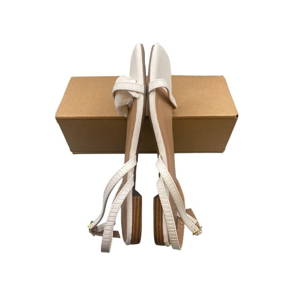 Journee Collection Womens Crishell Flat Sandal White Size 6.5 NIB - Picture 3 of 5